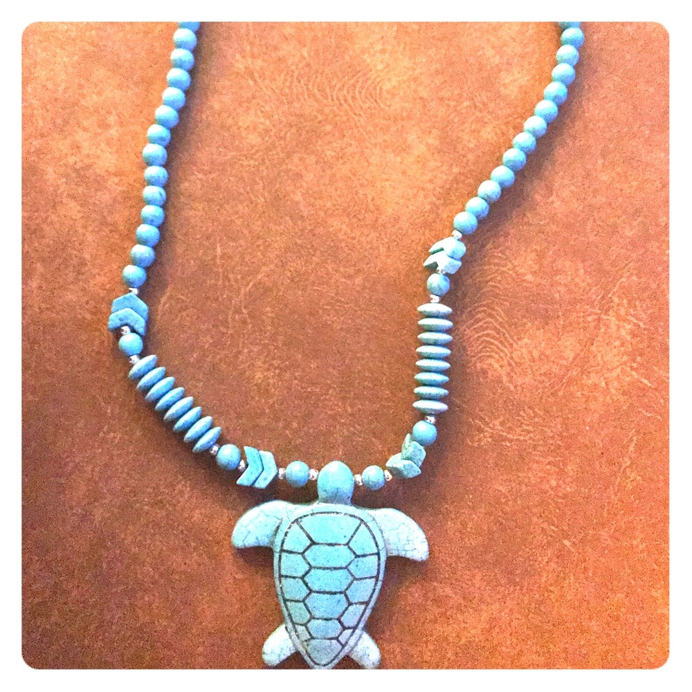 Turquoise Sea Turtle Necklace